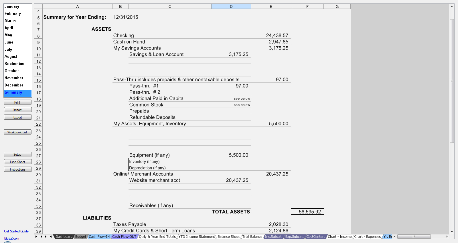 Balance Sheet